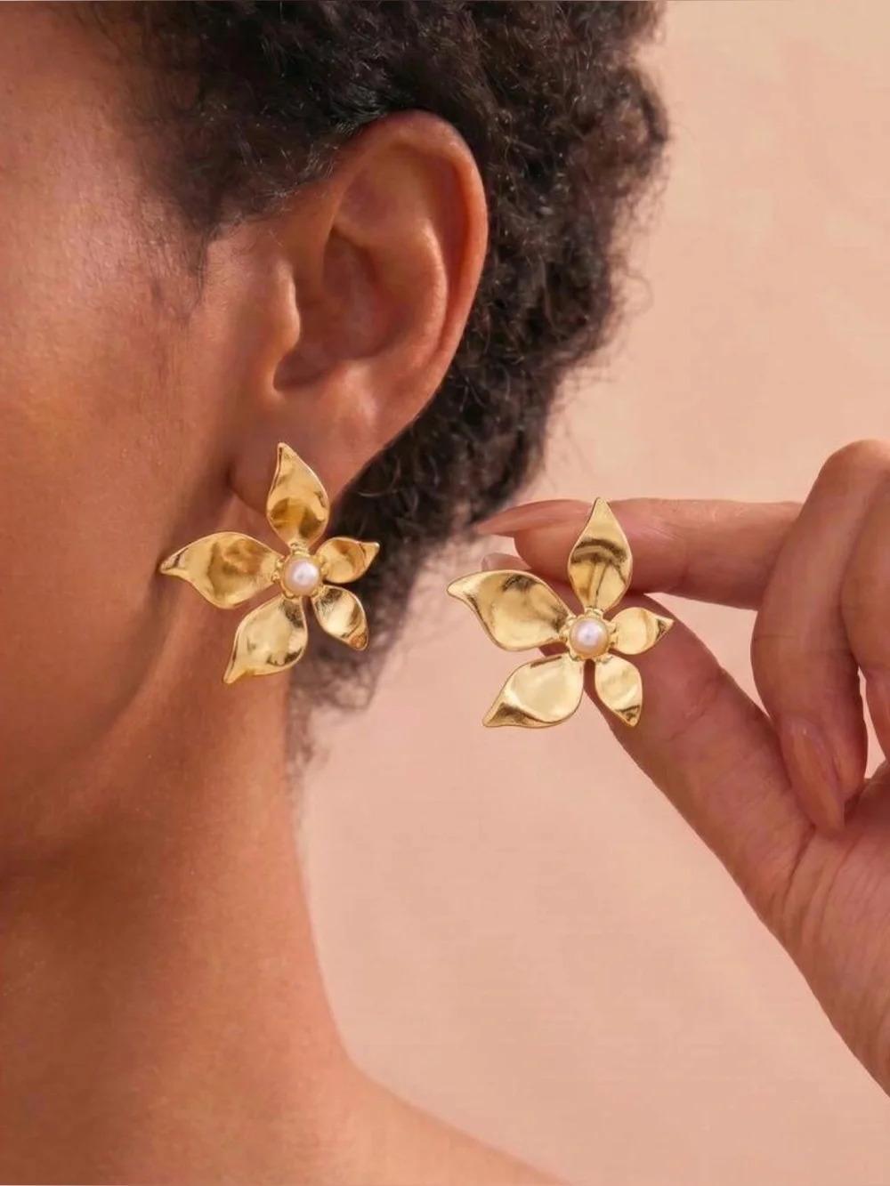 Tulip Earrings Barber Tulip Studs Earrings